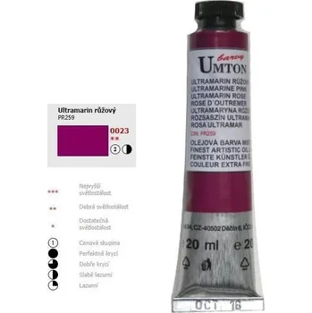 Olejová barva Olejová barva 20ml - Ultramarin růžový/ 2
