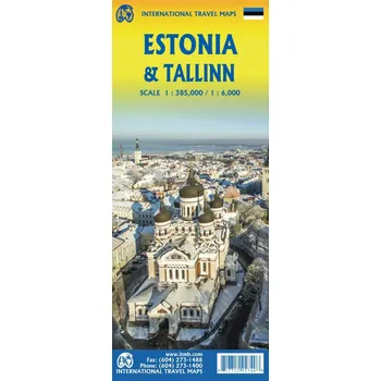 ITMB Publishing plán Tallinn 1:8 000 + Estonsko 1:400 t. ITM
