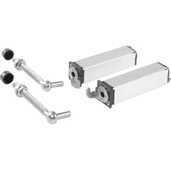 pant samozavírací pružinový pant LOCINOX® SWING40, nerez - mechanický samozavírač do jeklu 40 x 40 mm, M12, otevíratelný 90°, nerezová ocel, oboustranný, 1 pár