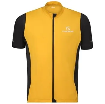 Cyklistické oblečení GRAVEL pánský cyklistický dres písková/černá XXL