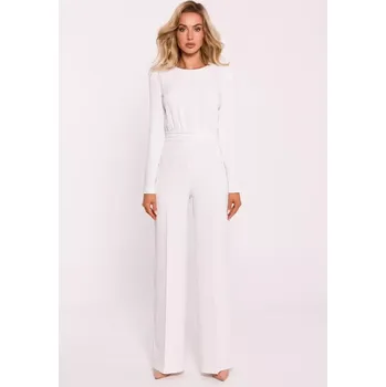 Dámský overall M811 Kombinéza s vycpávkami na ramenou - ecru EU L