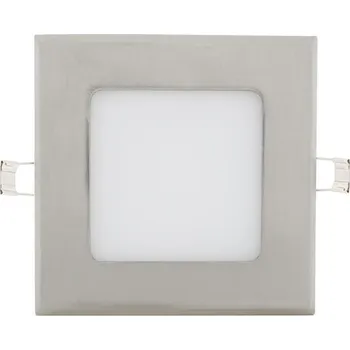 LED panel LEDSVITI Stmívatelný stříbrný vestavný LED panel 120x120 mm 6W studená bílá