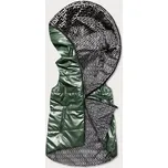 Zelená dámská rozšířená oboustranná vesta (B8005-10) odstíny zelené L (40)