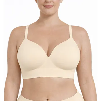 Podprsenka Bezešvá formující podprsenka bez kostic, NUDE Velikost: XXL