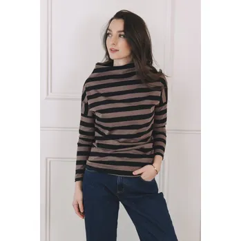 Pánské oblečení Tričko Izi Mocha Stripe, L