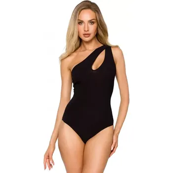 Body M726 Cut-out necline bodysuit - black EU L