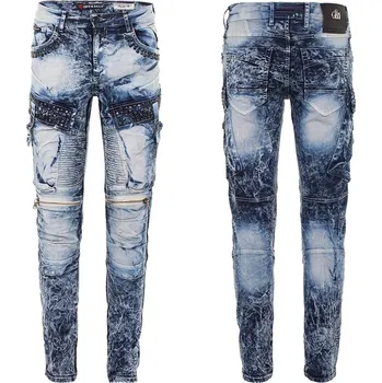 Pánské kalhoty CIPO & BAXX kalhoty pánské CD494 L:34 regular slim 42 Jeans