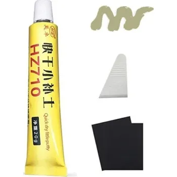 Autokosmetika Opravná sada na automobilový lak 20 g Rychleschnoucí tmel na škrábance Nátěr karoserie se stěrkou a hadříkem zelená