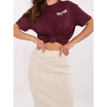 Dámská sukně Sukně D93020M50243A1 světle béžová L