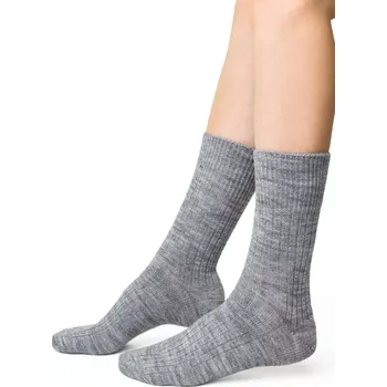 Pánské oblečení Dámské ponožky ALPACA 044 MELANŽOVÁ SVĚTLE ŠEDÁ 35-37