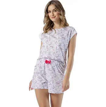 Pánské pyžamo DÁMSKÉ PYŽAMO FREDA 1544 bílá L