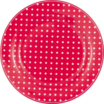 Talíř GREEN GATE Porcelánový talíř Dotty Red