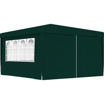 Zahradní altán vidaXL Profesionální party stan s bočnicemi 4x4 m zelený 90 g/m2