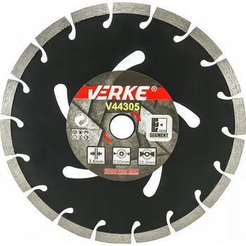 Brusný kotouč Kotouč řezný diamantový segmentový 230x2,6x22,2mm, Verke V44305