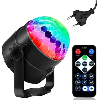 VERK GROUP LED Disco Ball Reflektor RGB Projektor na Párty