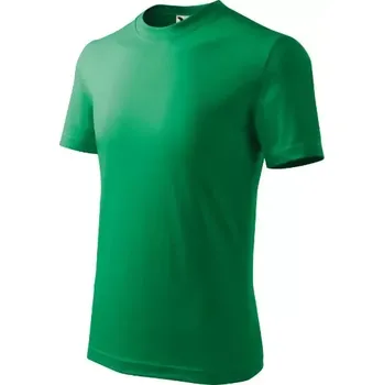 Dívčí oblečení Basic tričko dětské středně zelená 134 cm/8 let