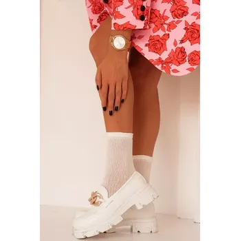 Pánské ponožky DÁMSKÉ KABARETNÍ PONOŽKY 0439 ecru 37-41