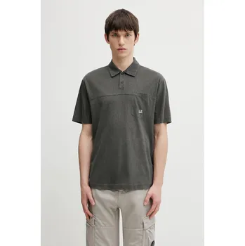 Pánské tričko Bavlněné polo tričko C.P. Company, XXL, šedá, 90X