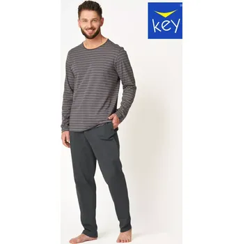 PÁNSKÉ PYŽAMO MNS 303 B24 grafit XXL