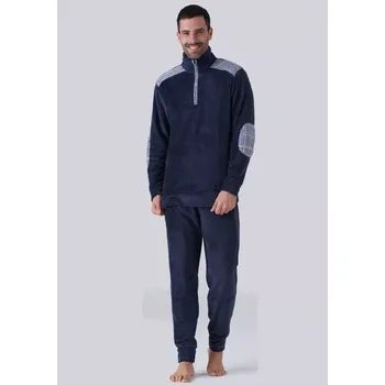 Pánské pyžamo Karelpiu KF7301 Modrá M