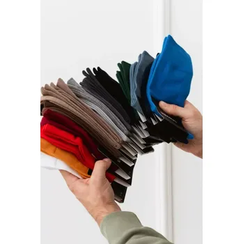 Pánské ponožky Hladké ponožky k obleku 056 fialová 42-44