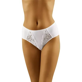 Dámské spodní prádlo Bílé kalhotky Eco-Li - Wol-Bar XXL