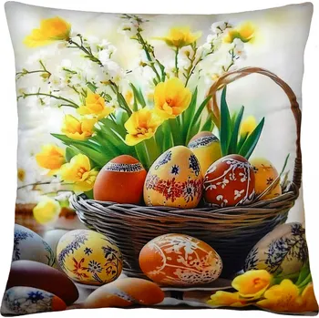 Polštář Velikonoční polštář EASTER EGGS 40x40 cm Mybesthome Varianta: Povlak na polštář s výplní, 40x40 cm