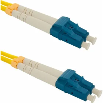 Síťový kabel Qoltec LC/UPC Fiber Optic Patch Cord - LC/UPC | Singlemode | 9/125 | G652D | Duplex | 2m