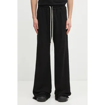 Bavlněné tepláky Rick Owens DRKSHDW Pusher Pants, L, černá, 99X