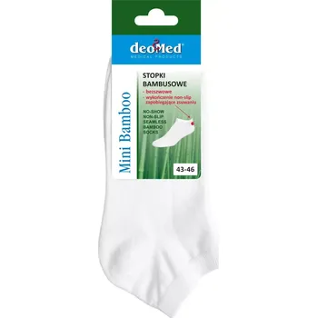 Pánské ponožky Ponožky MINI BAMBOO NON-SLIP bílá 35-38