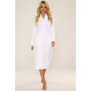 Dámský župan De Lafense 709 Manuela froté župan pro ženy M-2XL bílá XXL
