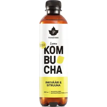 kombuchy Kombucha BIO 400ml - ginger lemon (Inkivääri-Sitruuna)