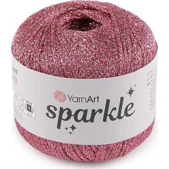 Příze Pletací příze Sparkle s lurexem 25 g, střední, 3 (1336) růžová