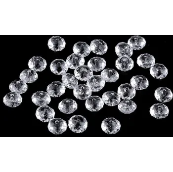 Korálek Plastové / akrylové korálky ploškované slavík 5x8 mm Varianta: 1 transparent, Balení: 500 g