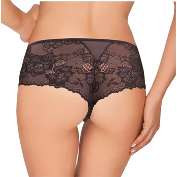 Dámské spodní prádlo Dámská tanga Kim 092 Black - Ewana S