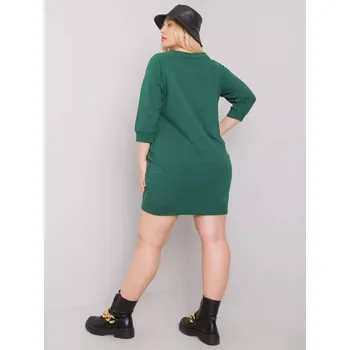 Dámské šaty Šaty RV SK 6847.59P tmavě zelená jedna velikost