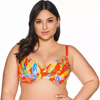 Dámské plavky Horní díl plavek 227 orange plus - AVA oranžová 75/K