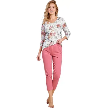 Pánské pyžamo Dámské pyžamo 3247 Louisa - TARO Bílá XL