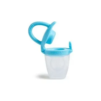 Munchkin Silikonové krmítko pro děti, modré