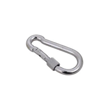 Jištění Karabina s pojistkou pro lana DROMET KSZ.6.60 hasičská karabina 6x60mm