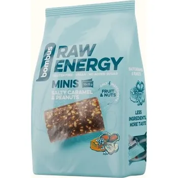 tyčinka Bombus Raw Energy Minis 10x15g slaný karamel+arašídy exp. 02/26