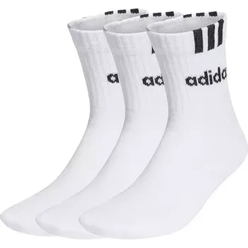 Pánské ponožky Ponožky adidas 3-Stripes Linear Half-Crew Cushioned 3p HT3437 37-39