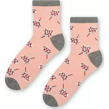 Pánské oblečení Dámské vzorované ponožky 099 losos 35-37