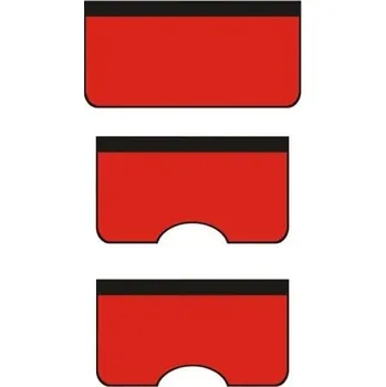 Polep vozidla 3 ks magnetická ochranná podložka do auta Kryt blatníku 135 x 65 cm a 120 x 65 cm Univerzální servisní ochrana karoserie červená