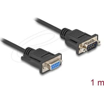 Prodlužovací kabel Delock Sériový kabel rozhraní RS-232 D-Sub9, ze zástrčkového na zásuvkový, 1m 87833