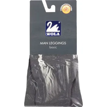 Pánské termo spodky Hladké pánské bavlněné podvlékací kalhoty černá 176-182