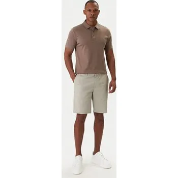 Calvin Klein Šortky z materiálu LV04LF622G Hnědá Slim Fit 32
