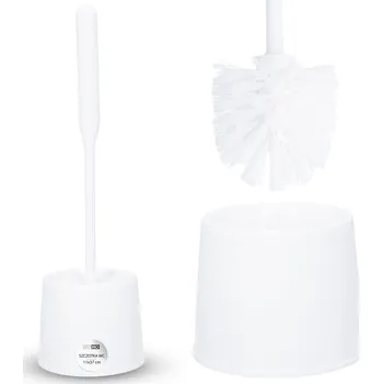 WC štětka WC kartáč toaletní bílý se zásobníkem sada do toalety koupelny