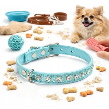 Obojek pro psa Kožený obojek pro psa Misio vel. XS/S