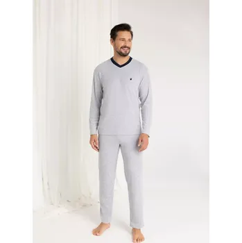Pánská móda PÁNSKÉ PYŽAMO 489 BIG J/25 MELANGE 2XL